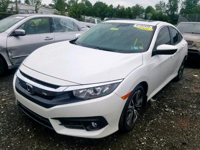 2HGFC1F77HH656815 - 2017 HONDA CIVIC EXL WHITE photo 2