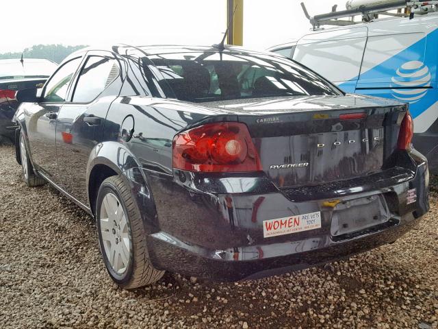 1B3BD4FB3BN501307 - 2011 DODGE AVENGER EX BLACK photo 3