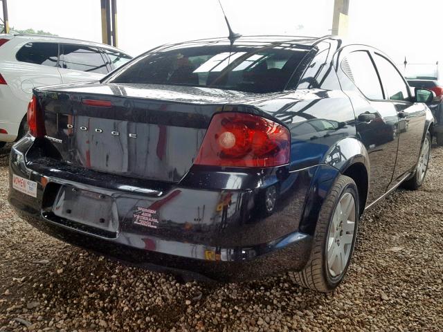 1B3BD4FB3BN501307 - 2011 DODGE AVENGER EX BLACK photo 4