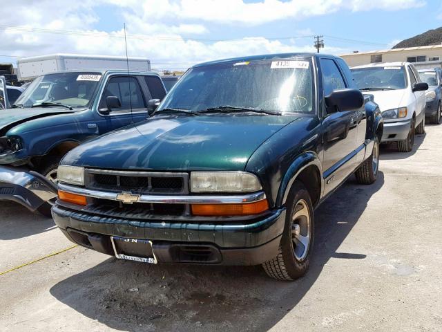 1GCCS19X238177183 - 2003 CHEVROLET S TRUCK S1 GREEN photo 2