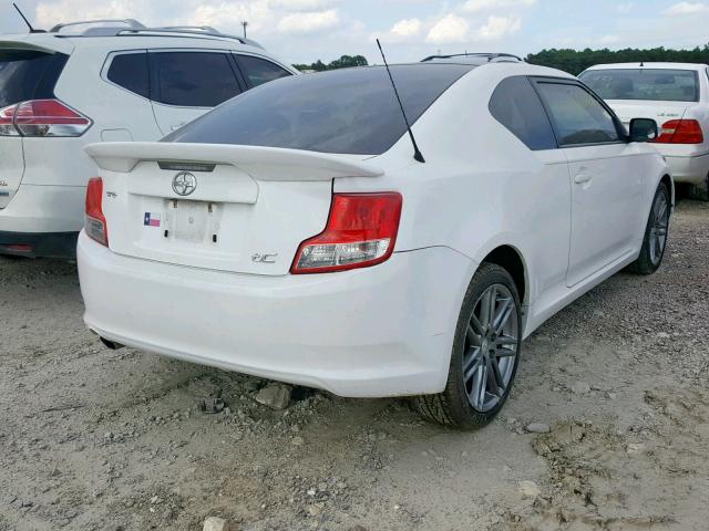 JTKJF5C78D3050148 - 2013 TOYOTA SCION TC WHITE photo 4