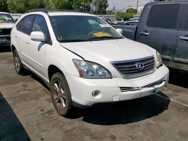 JTJGW31U172003078 - 2007 LEXUS RX 400H WHITE photo 1