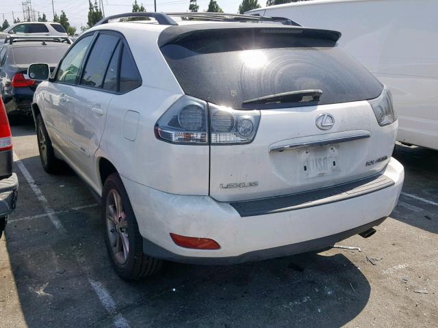 JTJGW31U172003078 - 2007 LEXUS RX 400H WHITE photo 3