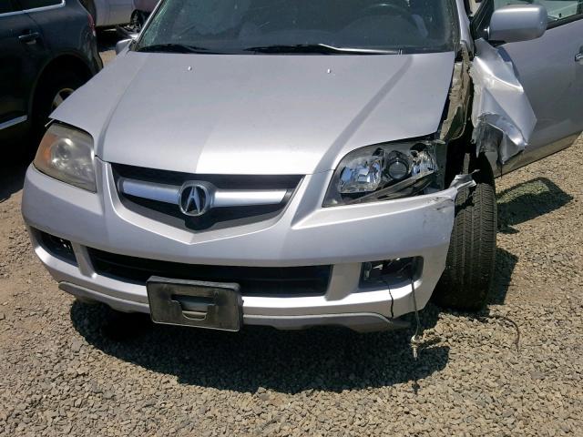 2HNYD18835H548627 - 2005 ACURA MDX TOURIN SILVER photo 9