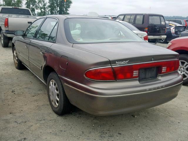 2G4WS52J221182018 - 2002 BUICK CENTURY CU BROWN photo 3