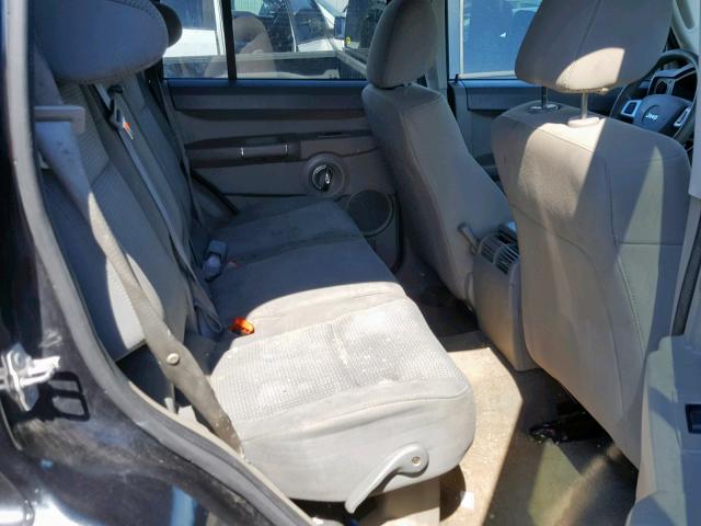 1J4RG4GK7AC113343 - 2010 JEEP COMMANDER BLACK photo 6