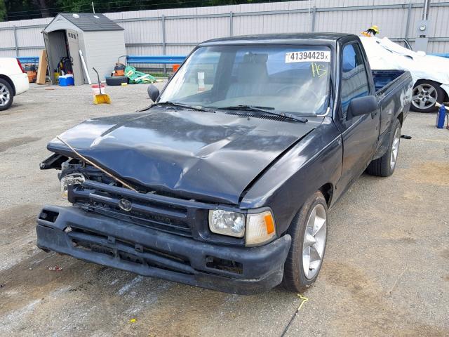 4TARN81A6PZ082798 - 1993 TOYOTA PICKUP 1/2 BLACK photo 2