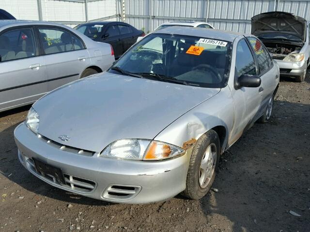 1G1JC524727415666 - 2002 CHEVROLET CAVALIER B SILVER photo 2