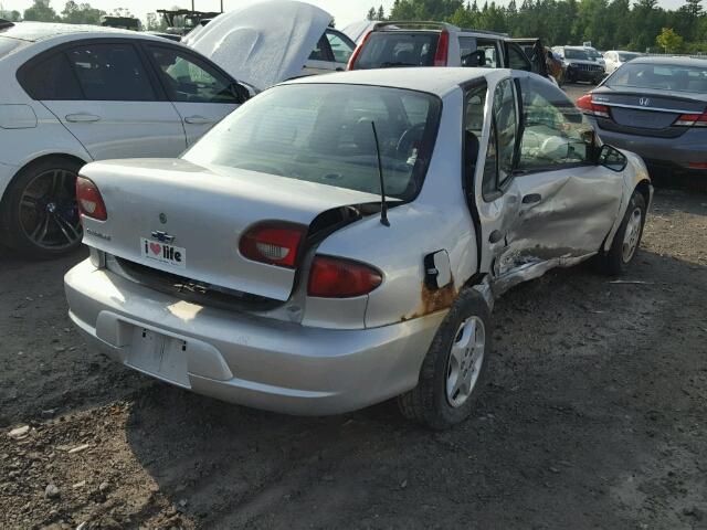 1G1JC524727415666 - 2002 CHEVROLET CAVALIER B SILVER photo 4