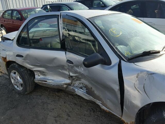 1G1JC524727415666 - 2002 CHEVROLET CAVALIER B SILVER photo 9