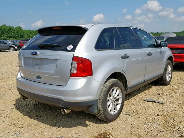 2FMDK3GC9DBB82231 - 2013 FORD EDGE SE SILVER photo 4