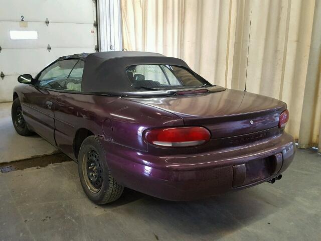 3C3EL45H0YT265488 - 2000 CHRYSLER SEBRING JX MAROON photo 3