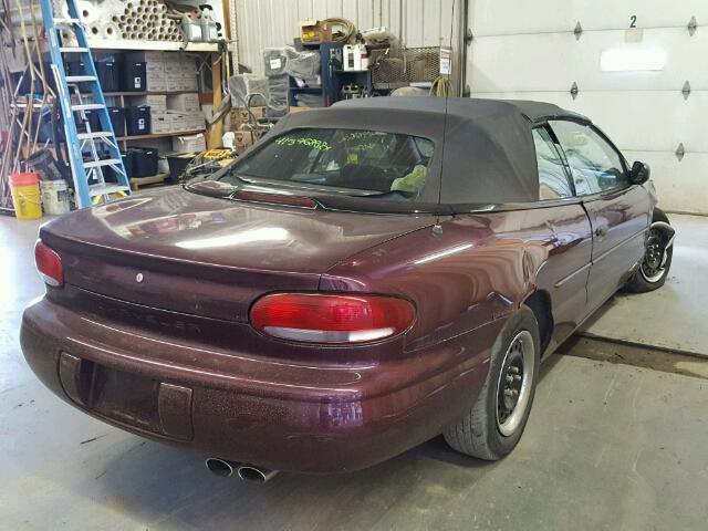 3C3EL45H0YT265488 - 2000 CHRYSLER SEBRING JX MAROON photo 4