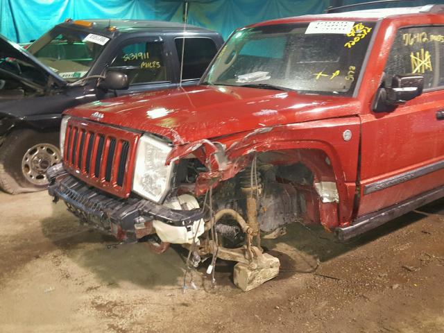 1J8HG48N16C131413 - 2006 JEEP COMMANDER Qırmızı foto 10