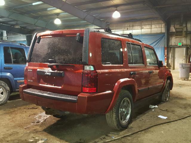 1J8HG48N16C131413 - 2006 JEEP COMMANDER Qırmızı foto 4