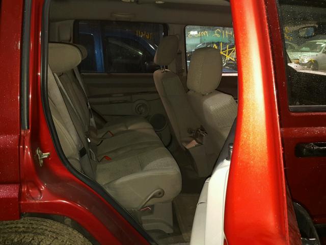 1J8HG48N16C131413 - 2006 JEEP COMMANDER Qırmızı foto 6