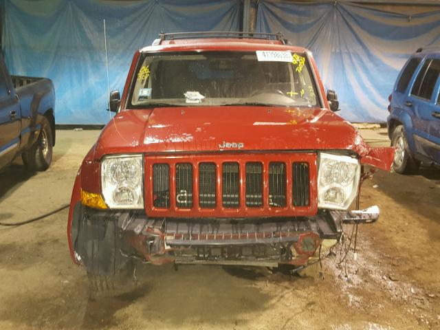 1J8HG48N16C131413 - 2006 JEEP COMMANDER Qırmızı foto 9