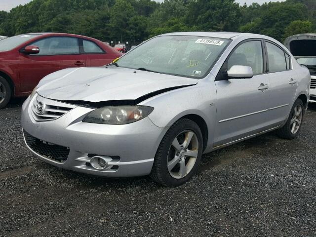 JM1BK123341111951 - 2004 MAZDA 3 S SILVER photo 2