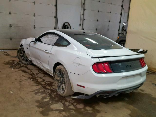 1FA6P8CF2K5115005 - 2019 FORD MUSTANG GT WHITE photo 3