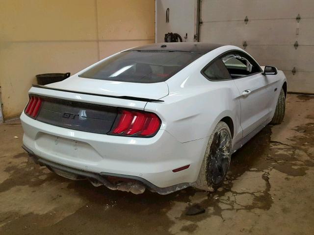 1FA6P8CF2K5115005 - 2019 FORD MUSTANG GT WHITE photo 4