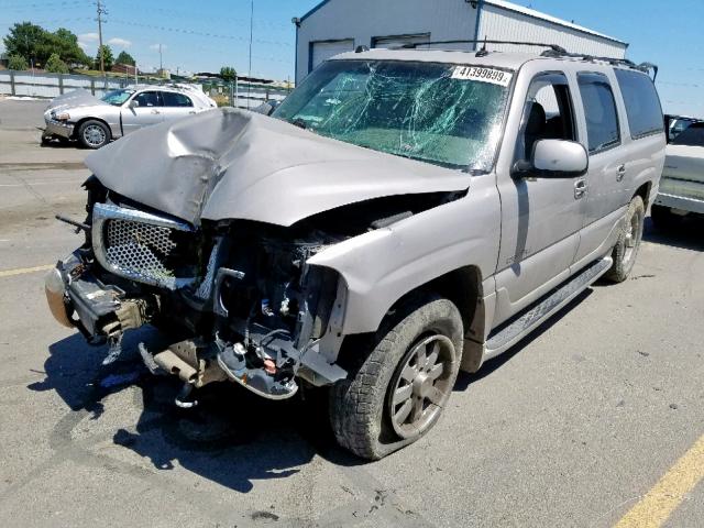 1GKFK66U14J205347 - 2004 GMC YUKON XL D SILVER photo 2