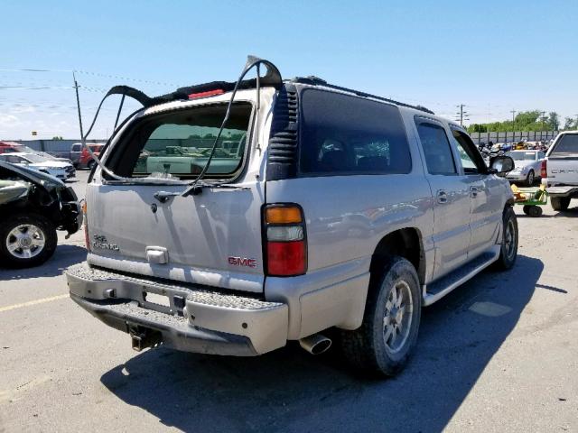 1GKFK66U14J205347 - 2004 GMC YUKON XL D SILVER photo 4