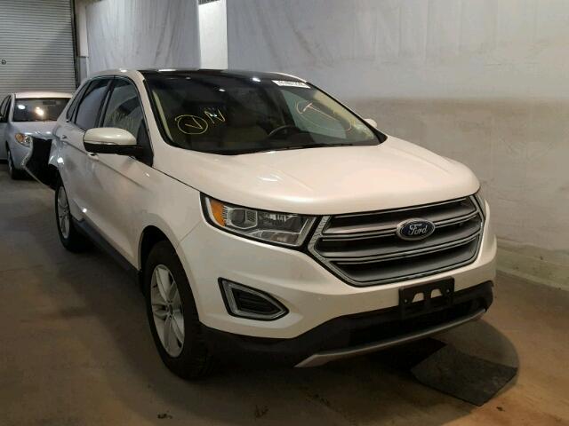 2FMPK4J91HBB86330 - 2017 FORD EDGE SEL WHITE photo 1