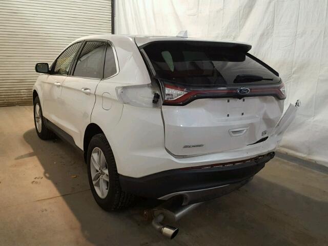 2FMPK4J91HBB86330 - 2017 FORD EDGE SEL WHITE photo 3