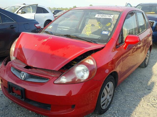 JHMGD37497S038546 - 2007 HONDA FIT RED photo 2