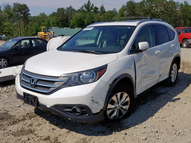 5J6RM4H73CL042938 - 2012 HONDA CR-V EXL WHITE photo 2