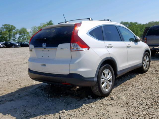 5J6RM4H73CL042938 - 2012 HONDA CR-V EXL WHITE photo 4