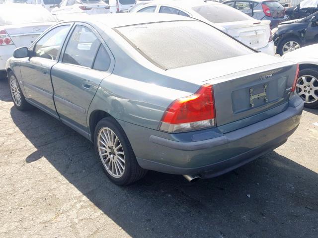 YV1RS53D312042496 - 2001 VOLVO S60 T5 GREEN photo 3