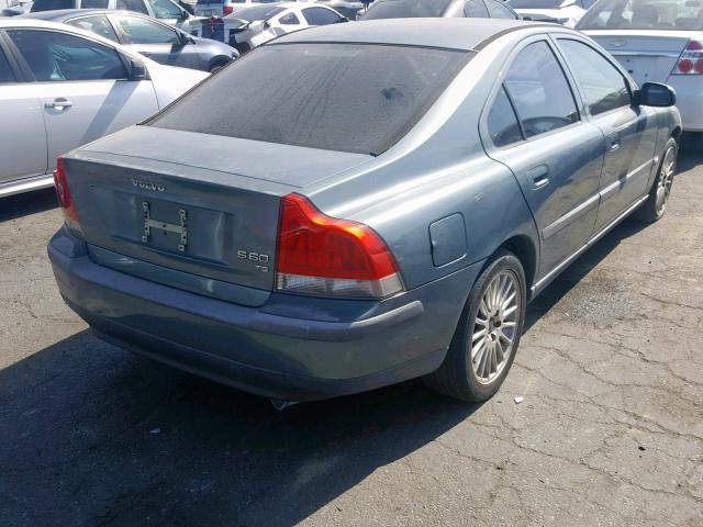 YV1RS53D312042496 - 2001 VOLVO S60 T5 GREEN photo 4