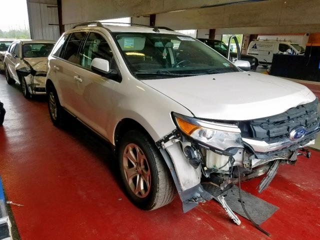 2FMDK3J9XCBA02542 - 2012 FORD EDGE SEL WHITE photo 1