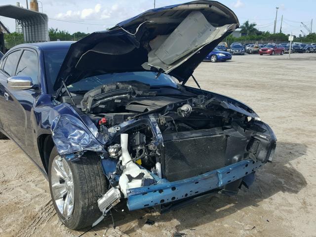 2C3CDXHG8FH814692 - 2015 DODGE CHARGER SX BLUE photo 9