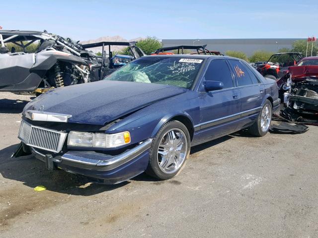 1G6KS52BXPU817772 - 1993 CADILLAC SEVILLE BLUE photo 2