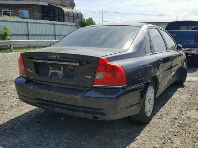 YV1TH592251399819 - 2005 VOLVO S80 2.5T BLACK photo 4