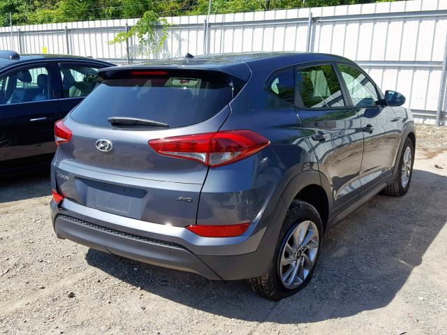 KM8J2CA44JU658671 - 2018 HYUNDAI TUCSON SE GRAY photo 4