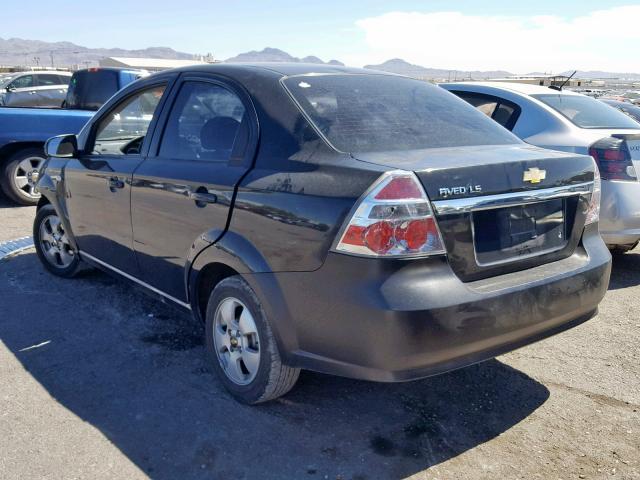 KL1TD566X7B076017 - 2007 CHEVROLET AVEO BASE Қара фото 3