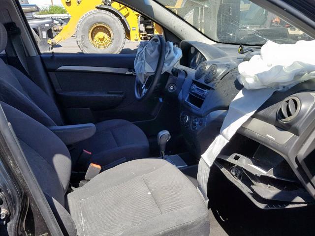 KL1TD566X7B076017 - 2007 CHEVROLET AVEO BASE Қара фото 5