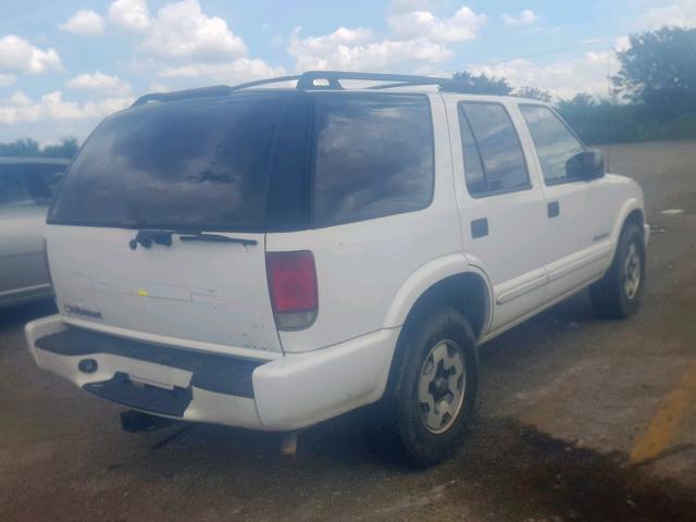 1GNDT13X05K121332 - 2005 CHEVROLET BLAZER WHITE photo 4