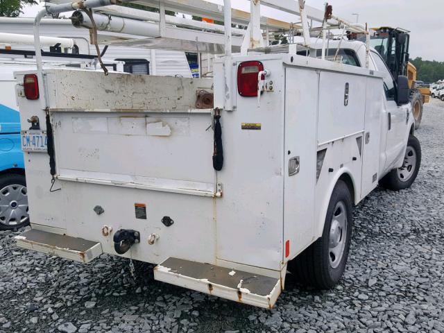 1FDWF30548EC94373 - 2008 FORD F350 SRW S WHITE photo 4