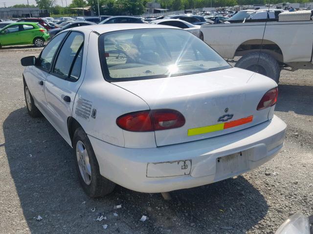 1G1JC524417384875 - 2001 CHEVROLET CAVALIER B WHITE photo 3