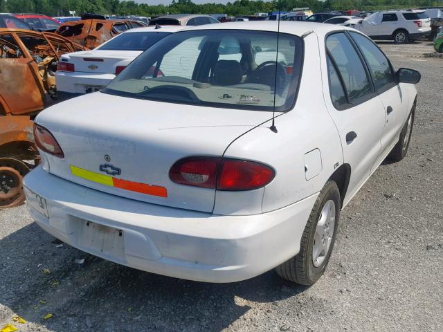 1G1JC524417384875 - 2001 CHEVROLET CAVALIER B WHITE photo 4