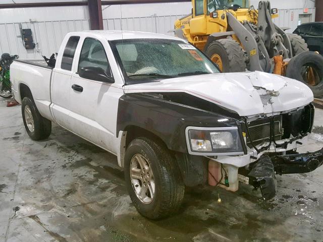 1D7CE3BK5AS221040 - 2010 DODGE DAKOTA SXT WHITE photo 1