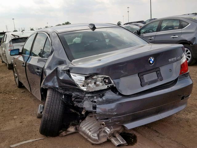 WBANF33516CS35332 - 2006 BMW 525 XI GRAY photo 3