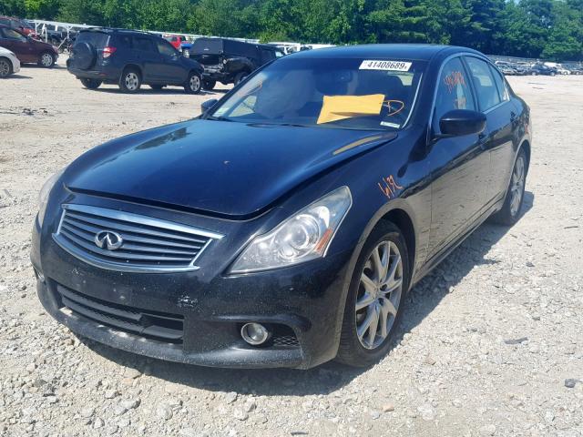 JN1CV6AR7DM754738 - 2013 INFINITI G37 BLACK photo 2