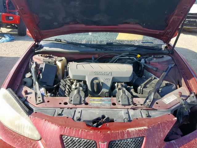 2G2WP552781170776 - 2008 PONTIAC GRAND PRIX BURGUNDY photo 7