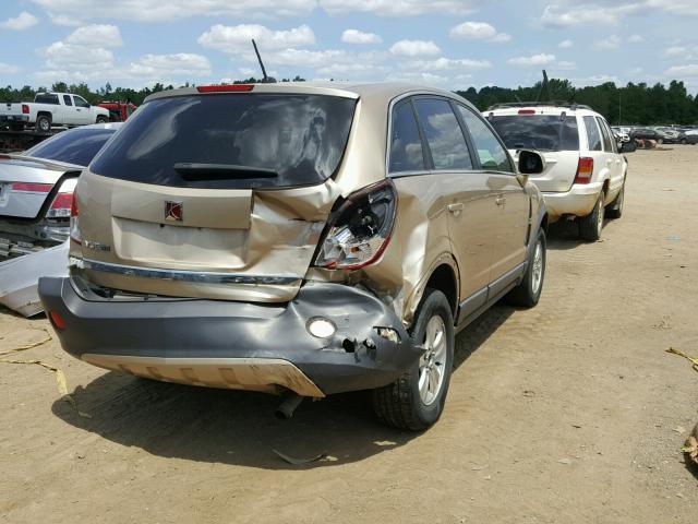 3GSCL33P88S597552 - 2008 SATURN VUE XE TAN photo 4