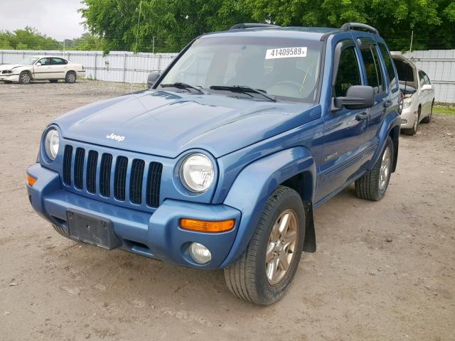 1J4GL58K24W237062 - 2004 JEEP LIBERTY LI BLUE photo 2